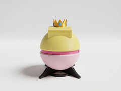 Princess Peach Pokeball - 3D Printed Fan Art Collectible Display 3
