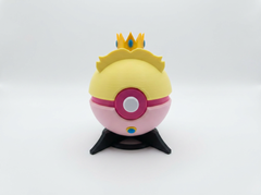 Princess Peach Pokeball - 3D Printed Fan Art Collectible Display 4