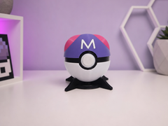 Master Ball Replica, Functional 3D Printed Prop for Cosplay and Desk Decor 1