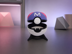 Master Ball Replica, Functional 3D Printed Prop for Cosplay and Desk Decor 2