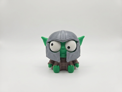 Goofy Eyes Grogu Figure - Baby Yoda Star Wars Collectible 3