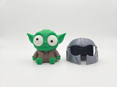 Goofy Eyes Grogu Figure - Baby Yoda Star Wars Collectible 4