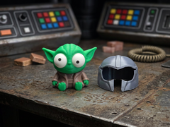 Goofy Eyes Grogu Figure - Baby Yoda Star Wars Collectible 2