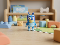 Flexi Bluey Figurine - Articulated 3D Printed Character Toy 1