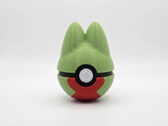 Treecko Pokeball - 3D Printed Non-Functional Display Prop 2