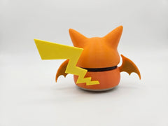 Pikachu in Charizard Poncho Figure - 3D Printed Pokémon Fan Art 3