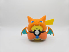 Pikachu in Charizard Poncho Figure - 3D Printed Pokémon Fan Art 2