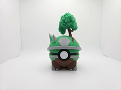 Torterra Pokeball - 3D Printed Pokemon Figure, Desk Display 2