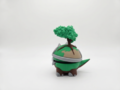 Torterra Pokeball - 3D Printed Pokemon Figure, Desk Display 3