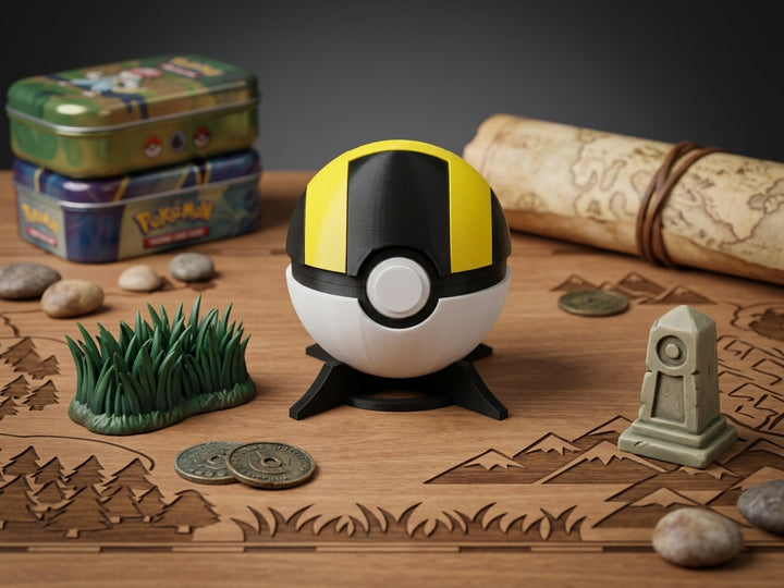 Functional Ultra Ball Replica - 3D Printed Prop for Cosplay and Gamer Decor