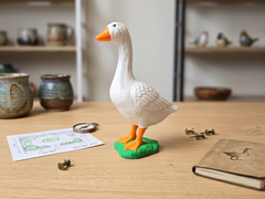 Desk Goose Figurine - 3D Printed Office Decor 2