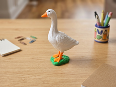 Desk Goose Figurine - 3D Printed Office Decor 1