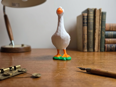 Desk Goose Figurine - 3D Printed Office Decor 4