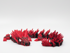 Miles Morales Articulated Dragon - Red and Black Crystal Figure Desk Toy 2