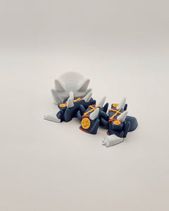 Marines Mini Dragon - Articulated 3D Printed Fidget Toy 3