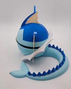 Vaporeon Pokeball - 3D Printed Figure, Video Game Replica 3