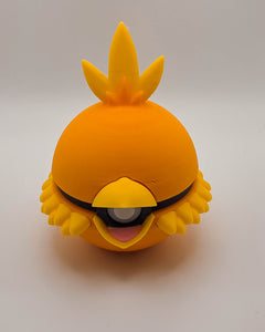 Torchic Pokeball Figure - 3D Printed Video Game Prop 2