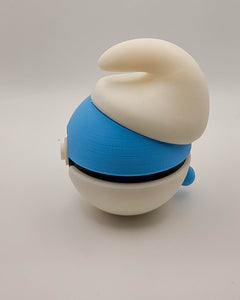 Smurf Pokeball Prop - 3D Printed Gamer Desk Decor 3