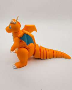 Articulated Dragonite Figure - 3D Printed Pokemon Desk Toy 3