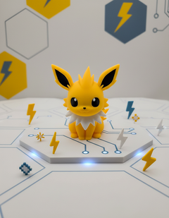 Jolteon Figure - 3D Printed Pokemon Collectible Statue 1