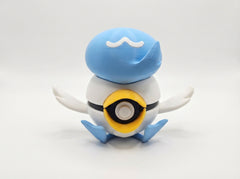 Quaxly Pokeball Figure - Non-Functional 3D Printed Gamer Decor 2