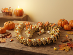 Pumpkin Cookie Dragon - Articulated Fidget Toy & Autumn Decor 3