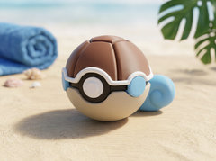 Squirtle Turtle Shell Pokeball - Functional 3D Printed Replica 3