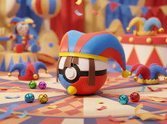 Pomni TADC Pokeball - The Amazing Digital Circus Pokemon Crossover Collectible 2