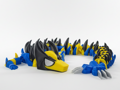 Wolverine Mutant Dragon, Articulated 3D Printed Figure 2