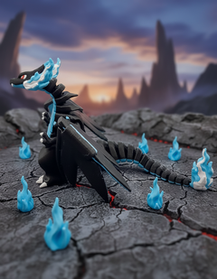 Articulated Mega Charizard X Figure, 3D Printed Gamer Desk Toy 5