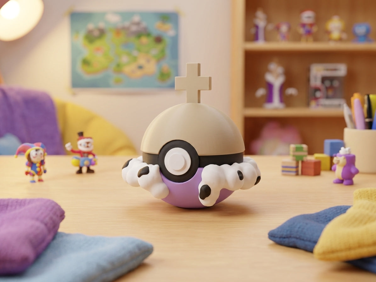 Kinger Pokeball - The Amazing Digital Circus TADC 3D Printed Prop 1