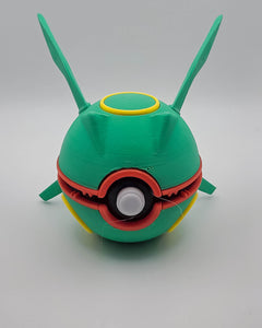 Rayquaza Themed Pokeball - 3D Printed Non-Functional Prop 2