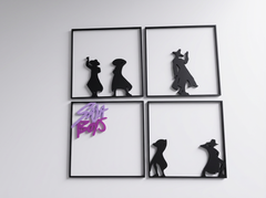 Saja Boys Scene - 3D Printed Silhouette Shadow Box Art 3