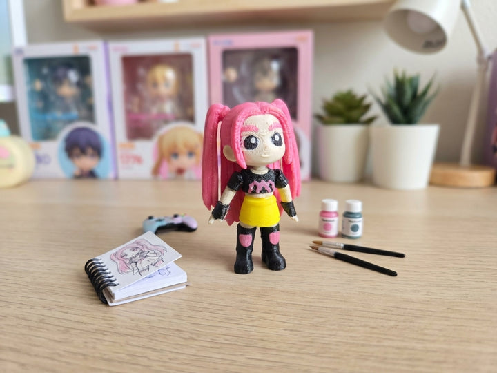 Mira Figurine - 3D Printed Chibi Anime Style Collectible