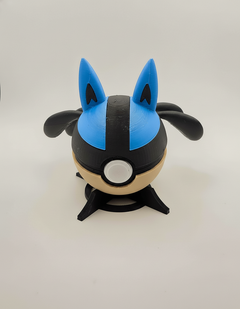 Lucario Pokeball Replica - Functional 3D Printed Hinged Box 4