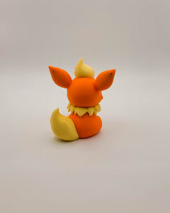 Flareon Figurine - 3D Printed Eevee Evolution Desk Decor 2