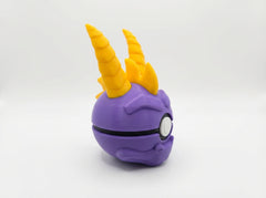 Spyro Themed Pokeball - 3D Printed Gaming Collectible 2