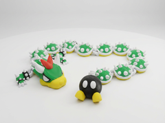 Articulated Bowser Dragon Figure - Video Game Fidget Toy 3