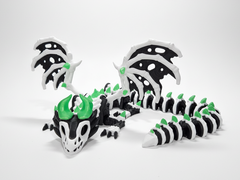Articulated Skeleton Dragon with Wings - Fidget Desk Toy and Fantasy Figure 2