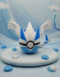 Functional Lugia Pokeball - 3D Printed Pokemon Replica, Cosplay Prop 1