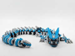 Cyberfang Dragon, Articulated Robotic Figure, 3D Printed Desk Toy 2