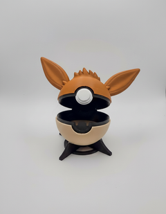 Eevee Pokeball Replica - Functional 3D Printed Storage Box for Gamers 4