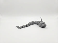 Articulated Onyx Figure - 3D Printed Rock Snake Fidget Toy 2