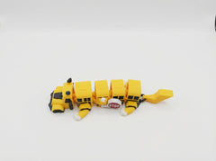 Articulated School Bus Dragon - Yellow Fidget Toy and Desk Decor 4