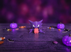 Haunter PokeMini Figure - 3D Printed Ghost Monster Collectible 1