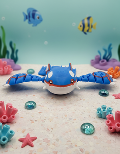 Articulated Kyogre - Pokemon Figure, Fidget Desk Toy 6