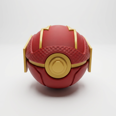The Flash Pokeball - 3D Printed Display Replica 4