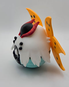 Volcarona Pokeball - 3D Printed Video Game Replica, Geek Desk Decor 3