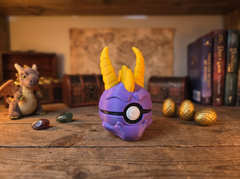 Spyro Themed Pokeball - 3D Printed Gaming Collectible 4