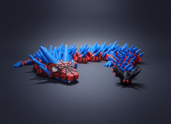 Spiderman Articulated Dragon - 24 Inch Crystal Fidget Toy 4